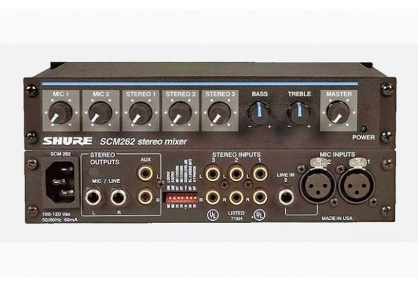 Mixer Bộ trộn âm thanh Shure SCM262E